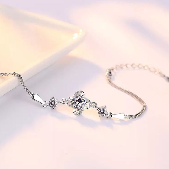 Sterling Silver 925 CZ Bracelet - Picture 2 of 7